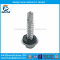 Aço de carbono Hot Dip Galvanizado hexagonal parafuso de perfuração de flange